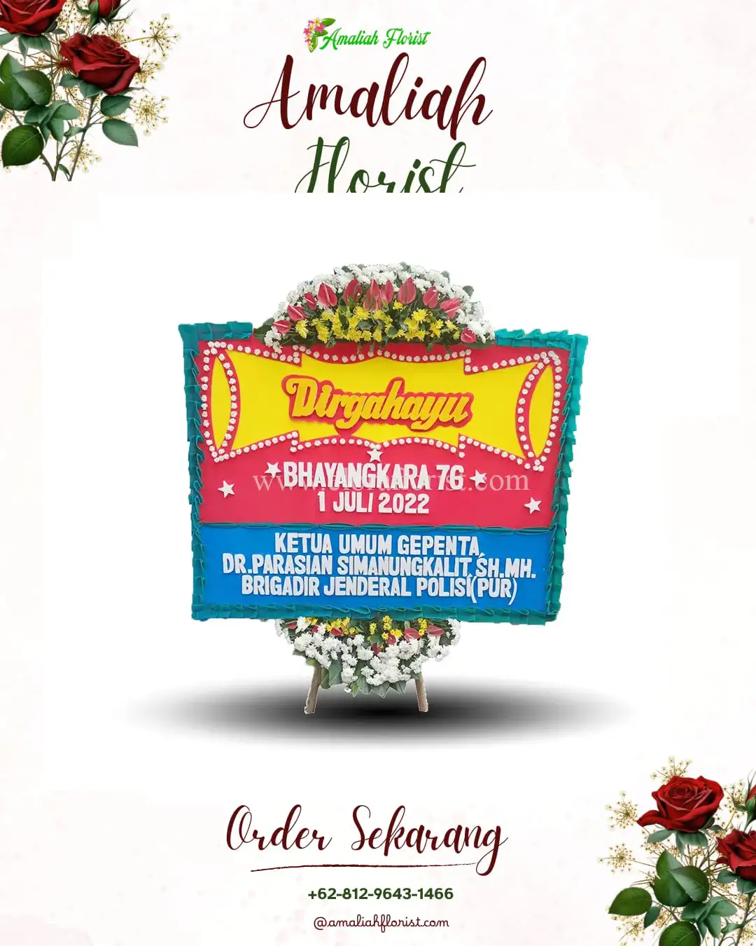 Papan Bunga HUT Ulang Tahun Pintu Rime Gayo